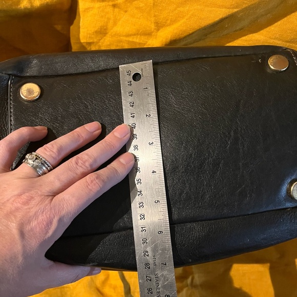 Fossil black leather zipper tote - Picture 5 of 11